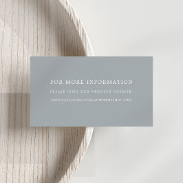 Cartões do Site Blue Slate Wedding