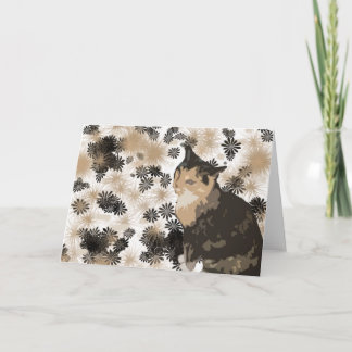 Cartões do vazio do design do gato de chita