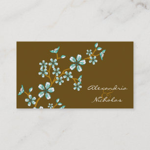 Cartões do Website de Casamento de Cereja de Teal 