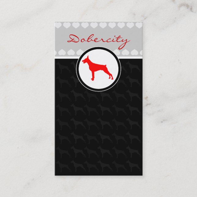 Cartões Doberman (Frente)