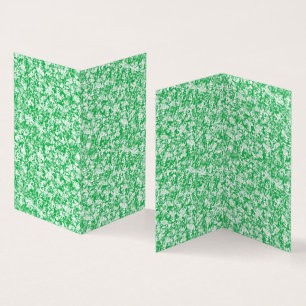 Cartões Dobrados com Padrão Verde Design Minimal