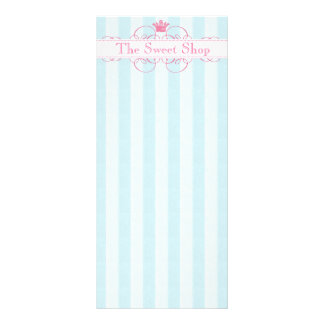 Cartões doces da cremalheira da loja da coroa