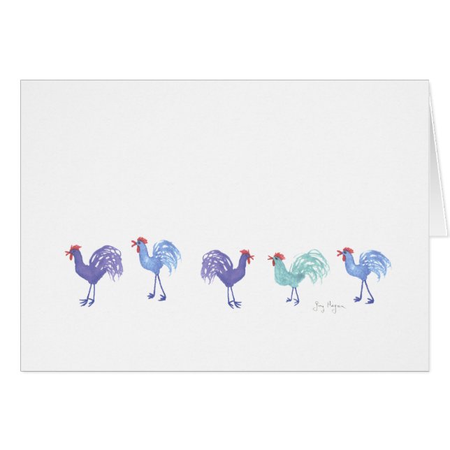 Cartões dos galos (Frente Horizontal)