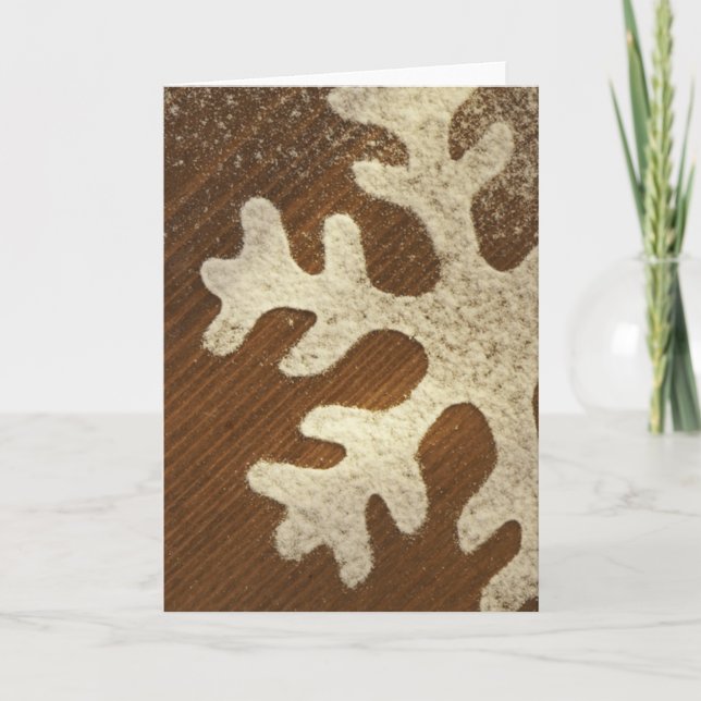 Cartões e Cartões de natal em flocos de neve (Frente)