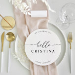 Cartões e Menu de Lugar de Convidado Minimalista d<br><div class="desc">NOTA: Personalize este modelo individualmente adicionando o nome de convidado e adicione cada cartão de menu ao carrinho separadamente. Projetado para coordenar com a Coleção de Convite Caseiro "Puro". Para alterar os detalhes, clique em "Detalhes". Para mover o texto ou alterar o tamanho, a fonte ou a cor, clique em...</div>