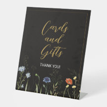 Cartões e Presentes Botânicos Boho de Flores Silve