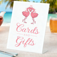 Cartões e Presentes de Casamento Rosa Flamingo Pra
