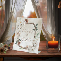 Cartões e Presentes Florais Boho Muted Fall Bridal