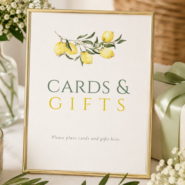 Cartões e Presentes para Chá de Noiva Main Squeeze (Main Squeeze Citrus Sage Bridal Shower Cards Gifts)