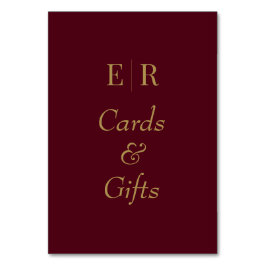 Cartões e presentes Símbolo de Mesa Monograma Borg