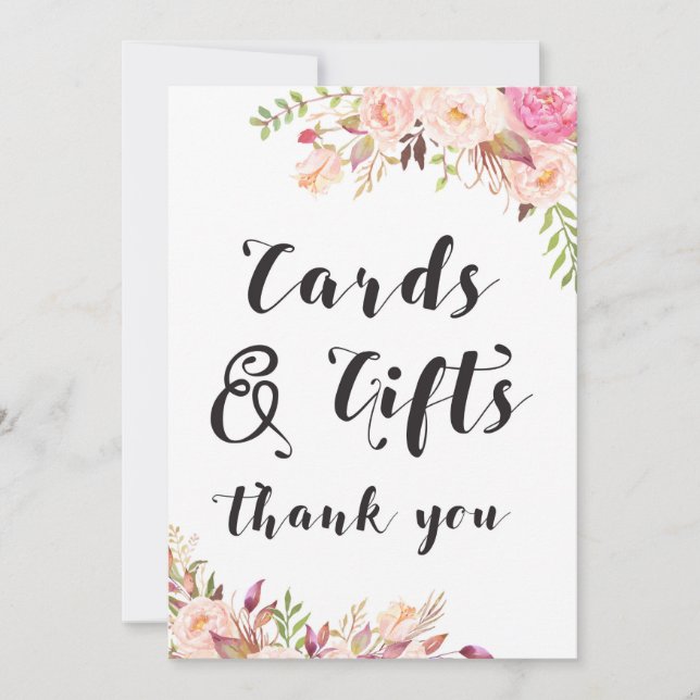 Cartões e presentes - Sinal de 5 x 7 pol. (Frente)