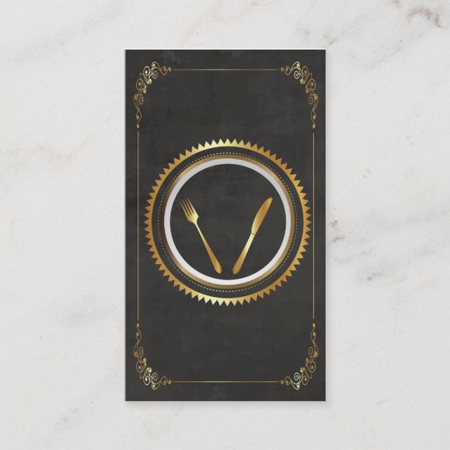 Cartões elegantes de jantar finos do modelo de (Frente)