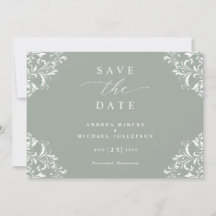 Cartões Elegantes de Salva a Data de Casamento em 