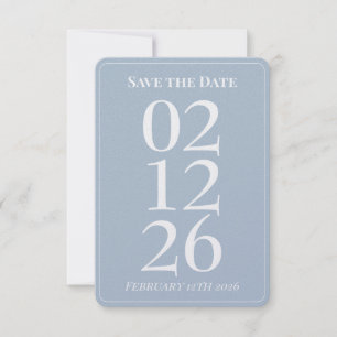 Cartões Elegantes de Save the Date de Casamento Az