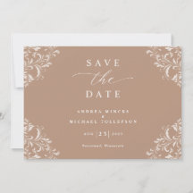 Cartões Elegantes de Save the Date de Casamento em