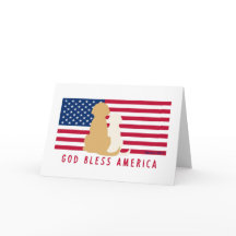 Cartões em Branco Deus Abençoe a América