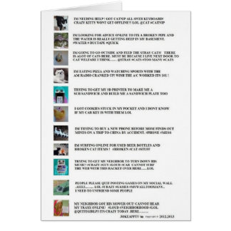Cartões em linha de Texting/bate-papo por
