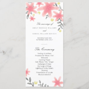 Cartões Em Rack Do Programa De Casamento Floral Br