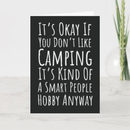 Cartões Engraçados de Acampamento Natureza Acampan