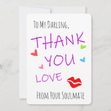 Cartões Engraçados de Agradecimento, Corações Apai