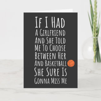 Cartões Engraçados de Basquete Para Ele Adolescent