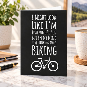 Cartões Engraçados de Ciclismo Ciclista Bicicleta