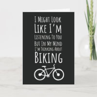 Cartões Engraçados de Ciclismo Ciclista Bicicleta 