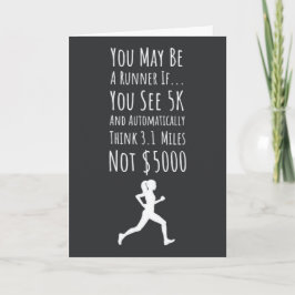 Cartões Engraçados de Corrida de Maratona Humor Fi