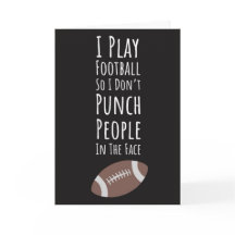 Cartões Engraçados de Futebol Americano de Outono 