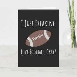 Cartões engraçados de futebol de outono para jogad