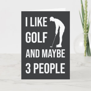 Cartões Engraçados de Golfe Humor Esportivo Para A