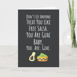 Cartões Engraçados de Guacamole Abacate Humor Frut