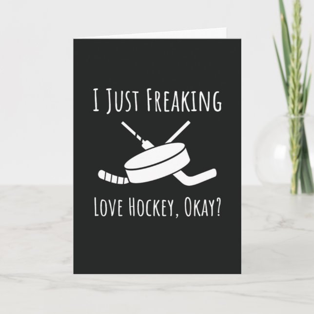 Cartões Engraçados de Hockey Canadá Amante do Papa (Frente)