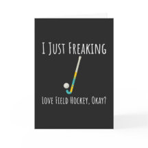 Cartões Engraçados de Hockey de Campo Time de Espo