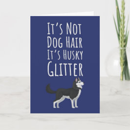 Cartões Engraçados de Husky Siberiano Presente par