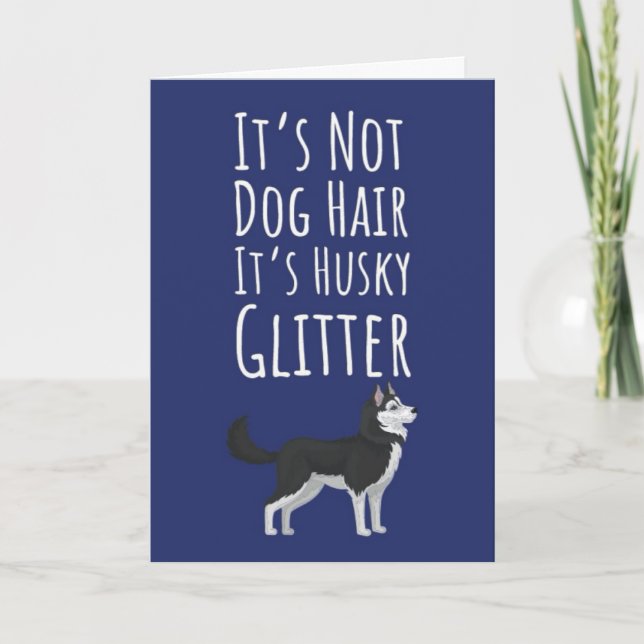 Cartões Engraçados de Husky Siberiano Presente par (Frente)