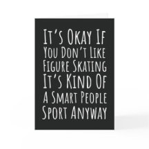 Cartões Engraçados de Patinação Artística Patinar 