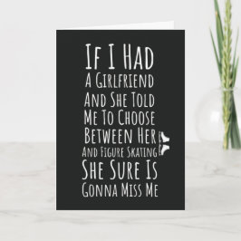 Cartões Engraçados de Patinação no Gelo Para Ele H
