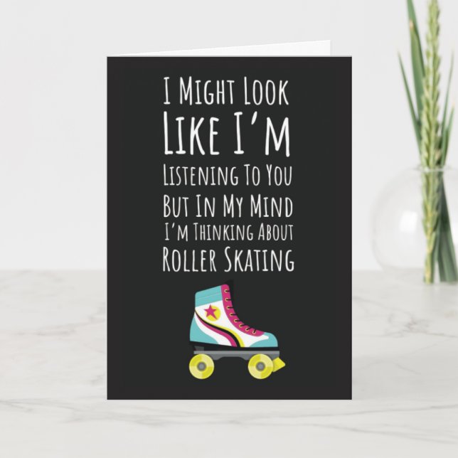 Cartões Engraçados de Patinação Patinação Patinado (Frente)