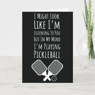 Cartões Engraçados de Pickleball Humor Para os Ama
