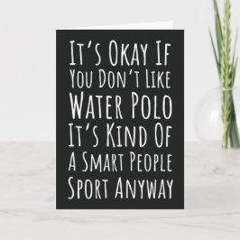 Cartões Engraçados de Pólo Aquático Esportista Atl