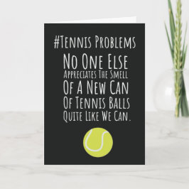 Cartões Engraçados de Tênis para Amigo da Quadra H