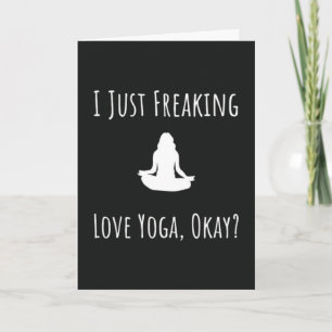 Cartões Engraçados de Yoga Exercício Humor