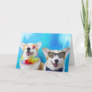 Cartões & envelopes dos Corgis de Lovin do verão'
