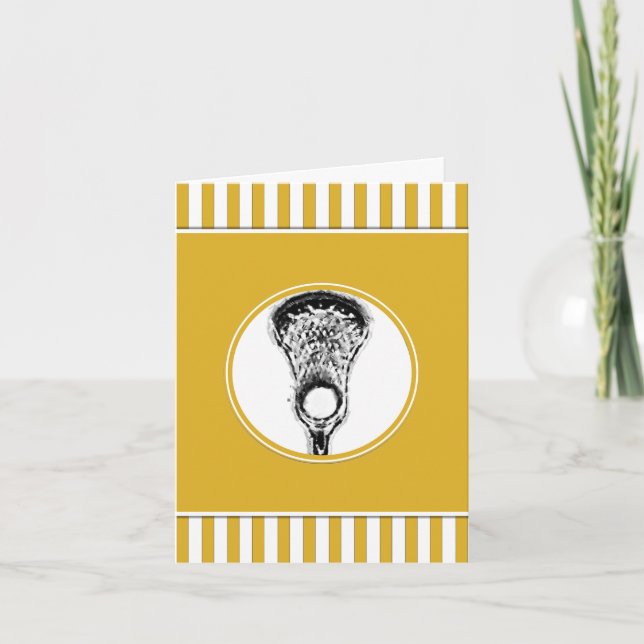 Cartões Esportivos Lacrosse Dourados (Frente)