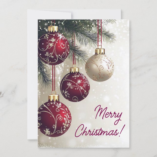 Cartões Feliz de Natal (Frente)