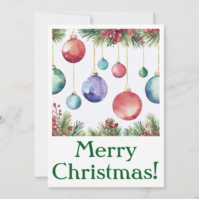 Cartões Feliz de Natal (Frente)