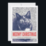 Cartões Flat De Foto Pet De Natal Vermelho<br><div class="desc">Estes cartões de natal de "Feliz Natal" são festivos,  na moda e perfeitos para esta época de Natal!</div>
