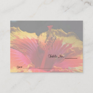 Cartões florais do lugar da mesa do casamento do