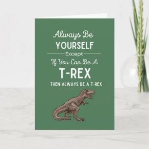 Cartões Fofo Trex Dinossauro Engraçado Humor Diver